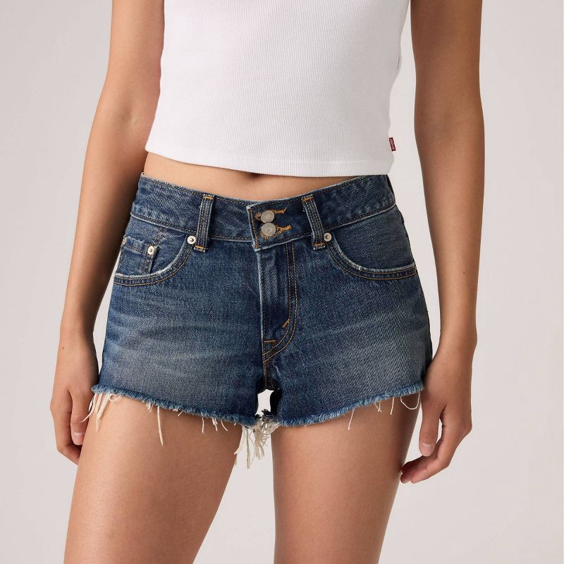 slide 1 of 4, Levi's® Women's Superlow Loose Denim Shorts - Whatever It Takes 28, 1 ct