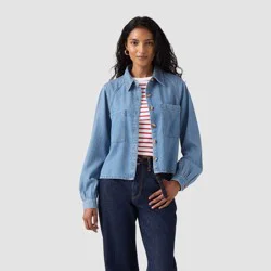 Levi's® Women's Tini Utility Shirt - Pooide Blue XS