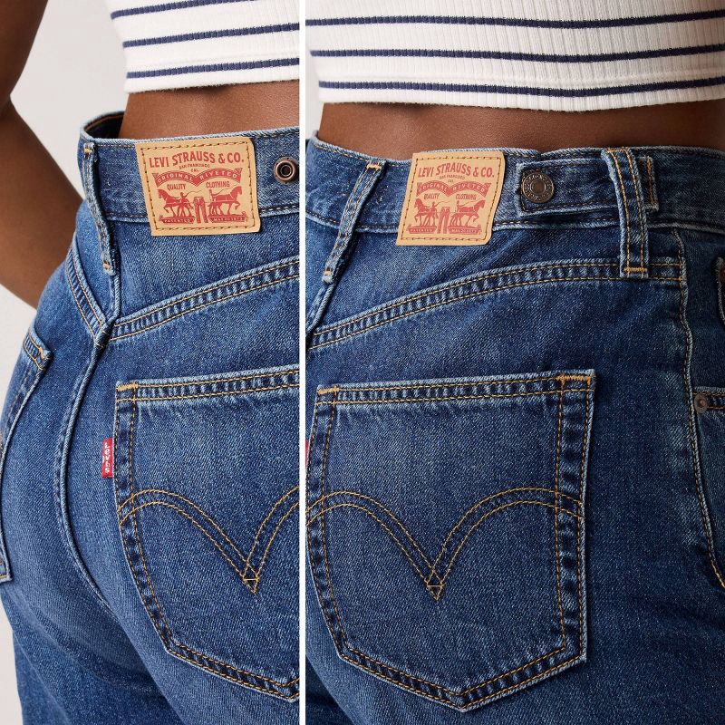 slide 4 of 4, Levi's® Women's Cinch Mid-Thigh Shorts - Kiss Goodbye 28, 1 ct