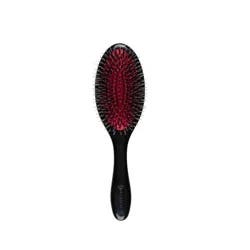 DENMAN Style & Shine Hair Cushion Brush - Black: Nylon & Boar Bristles, All Hair Types, 8.622" Length