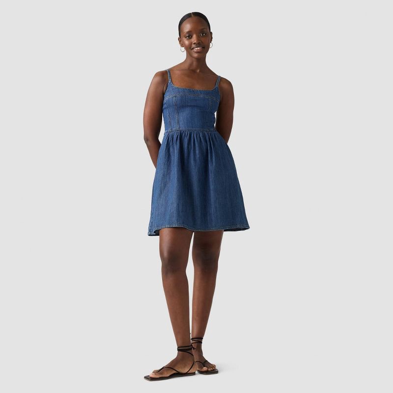 slide 1 of 2, Levi's® Women's Jadine Denim Dress - Unturned Stone S, 1 ct