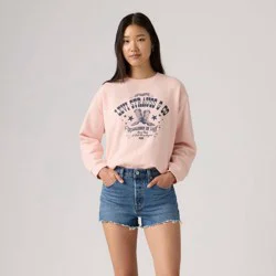 Levi's® Women's Graphic Everyday Sweatshirt - Crystal Pink S