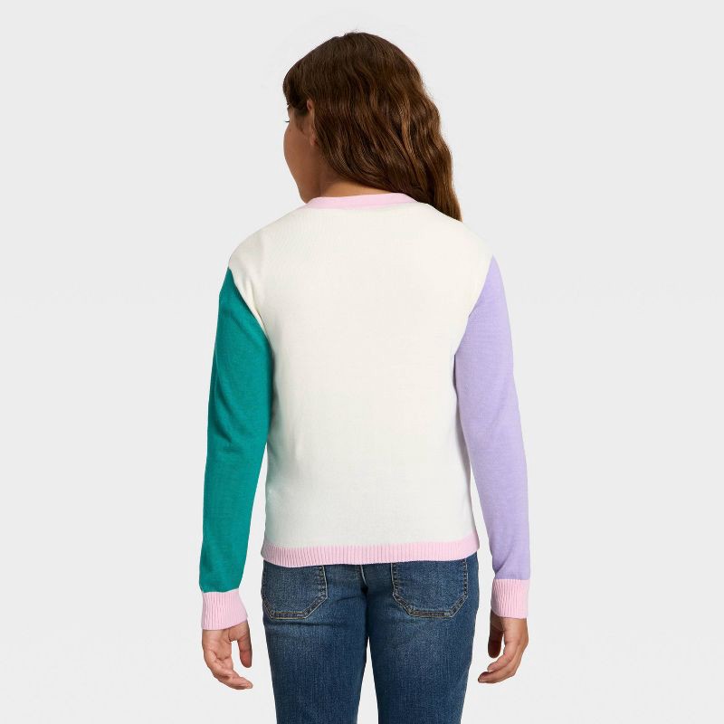 slide 2 of 3, Girls' Wicked Elphaba & Glinda Button-Up Cardigan - S, 1 ct