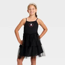 Girls' Miffy Embroidery Tulle Dress - Black S