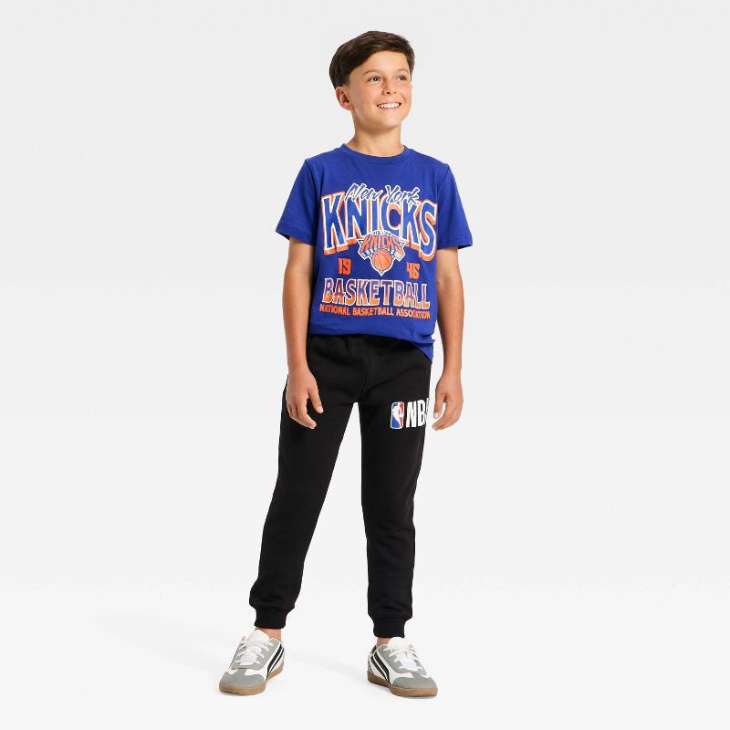 slide 4 of 4, NBA Boys' New York Knicks Oversized Short Sleeve Graphic T-Shirt - S, 1 ct