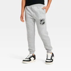 Boys' NHL Logo Fleece Sweatpants - Gray S