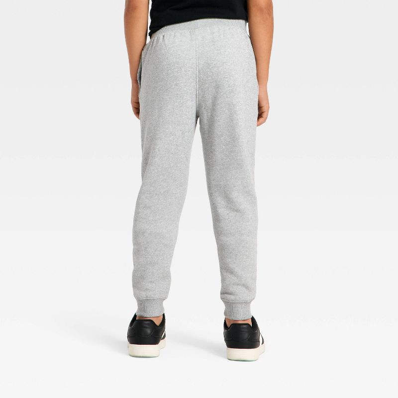 slide 3 of 4, Boys' NHL Logo Fleece Sweatpants - Gray M, 1 ct
