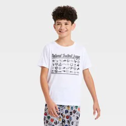 Boys' NFL Teams Short Sleeve Graphic T-Shirt - White XL