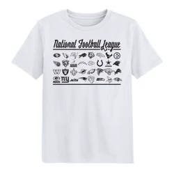 Boys' NFL Teams Short Sleeve Graphic T-Shirt - White XL