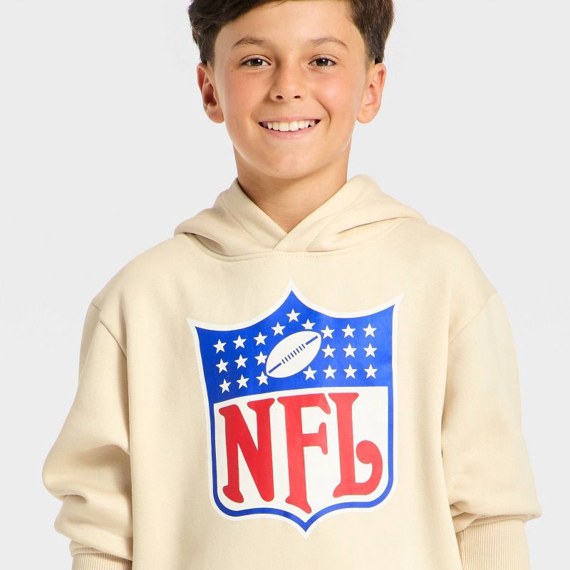 slide 2 of 4, Boys' NFL Hooded Fleece Graphic Sweatshirt - L, 1 ct