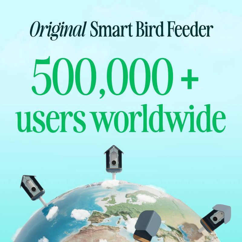 slide 7 of 8, Bird Buddy Smart Solar Pro Hummingbird Feeder with Camera + Extra Base, 1 ct