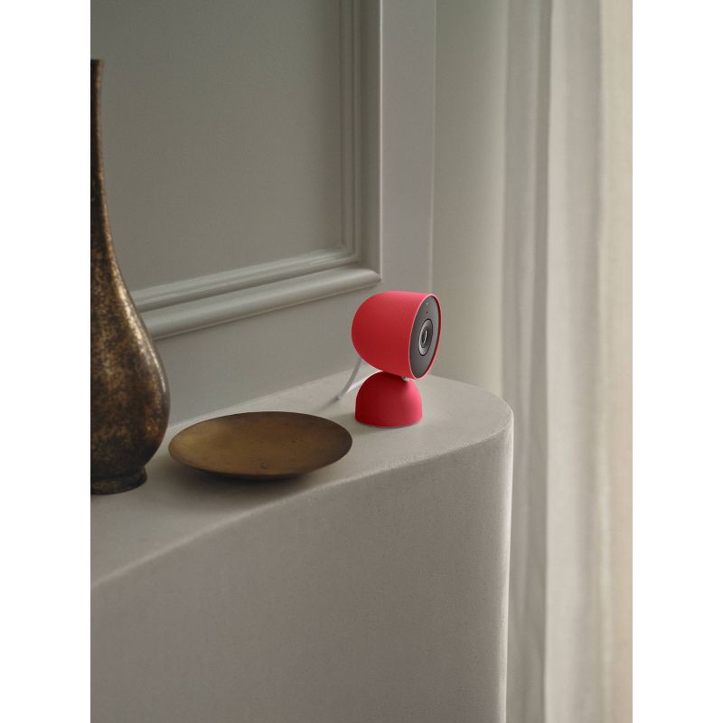 slide 6 of 16, Google Nest Cam Indoor (Wired, 2nd Gen) - Indoor Security Camera with 2K Video - Works with Google Home - With Gemini - Berry, 1 ct