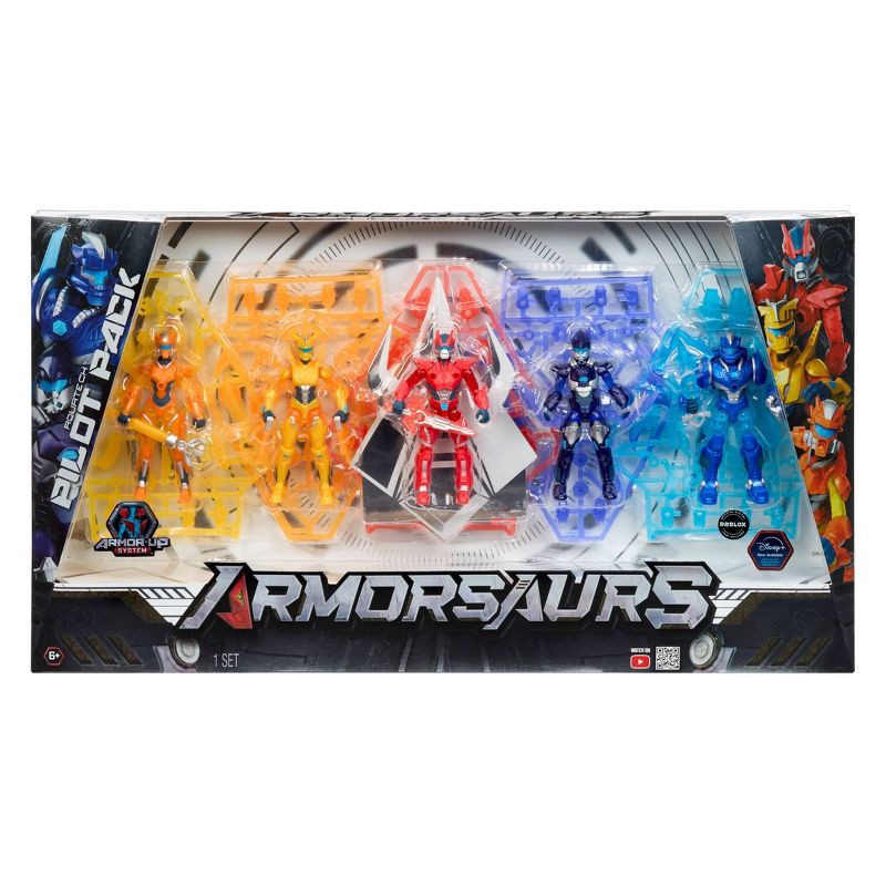 slide 1 of 13, Armorsaurs Pilot Action Figure 3.75" Exclusive 5-Pack Poseable Figure with Armor and Weapons, 1 ct
