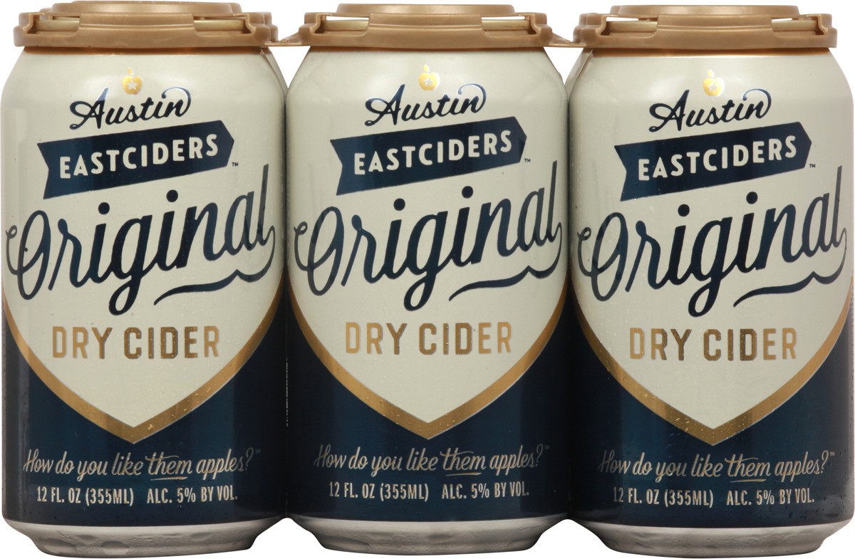 slide 10 of 13, Austin Eastciders Original Dry Hard Cider 6 - 12 fl oz Cans, 6 ct