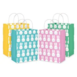 American Greetings 4 Ct. Easter Small Gift Bags 7.88", Bunny Heads