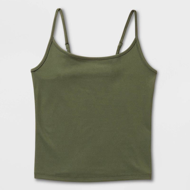 slide 4 of 4, Women's ButterBliss Camisole - Wild Fable™ Dark Green M, 1 ct