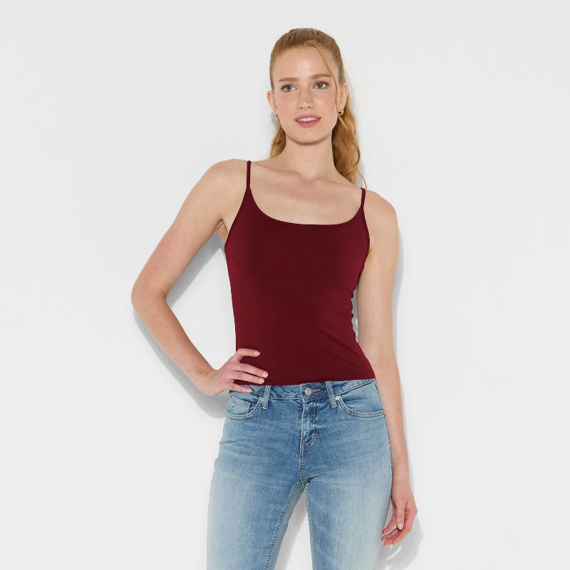 slide 2 of 4, Women's ButterBliss Camisole - Wild Fable™ Burgundy M, 1 ct