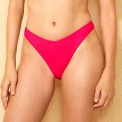 Women's Low-Rise Medium Coverage Extra High Leg Bikini Bottom - Wild Fable™ Pink XS