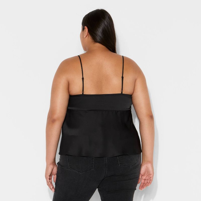slide 3 of 3, Women's Satin Camisole - Wild Fable™ Black XXL, 1 ct