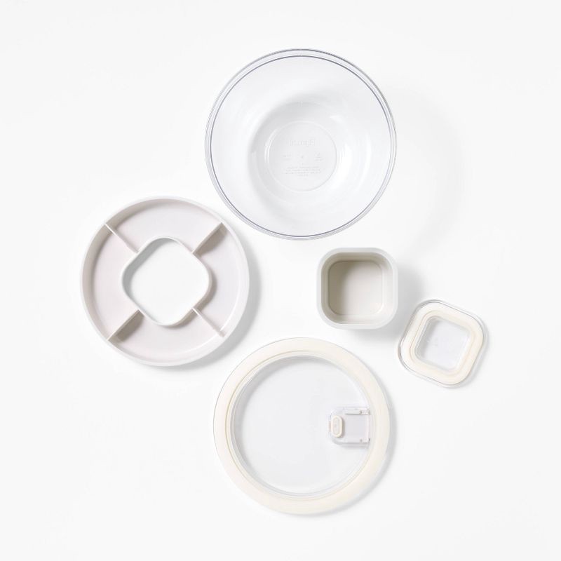 slide 3 of 5, Salad Bento Food Storage Container Cream - Figmint™, 1 ct