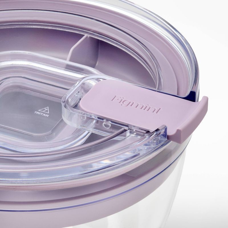 slide 4 of 5, Salad Bento Food Storage Container Lavender - Figmint™, 1 ct
