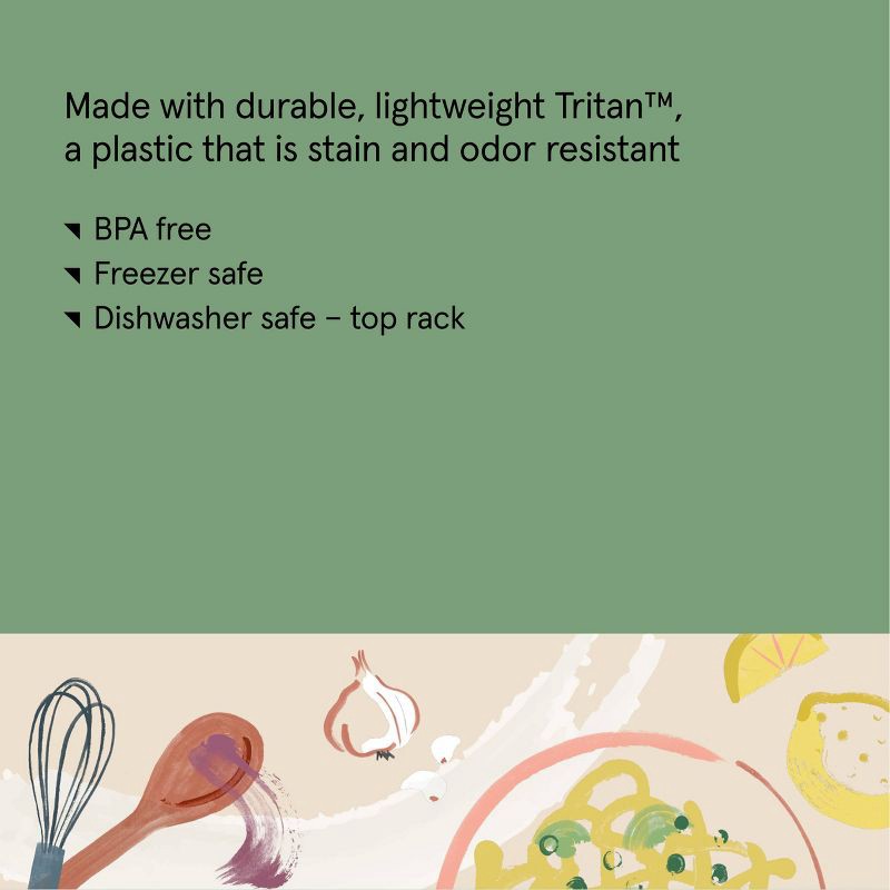 slide 5 of 5, Salad Bento Food Storage Container Lavender - Figmint™, 1 ct