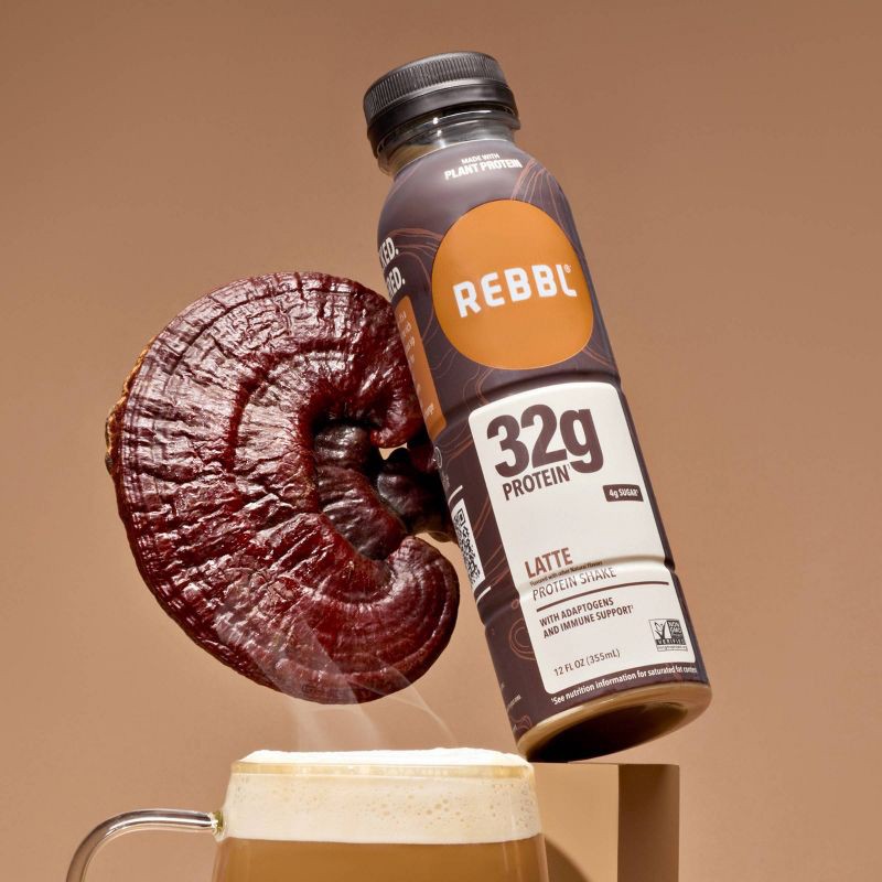 slide 4 of 5, REBBL Latte Protein Shake - 12 fl oz, 12 fl oz