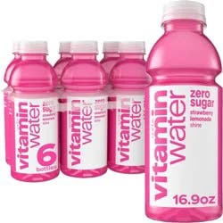 Vitamin Water vitaminwater Zero Sugar Shine Lemonade Strawberry Flavoured Water - 6pk/16.9 fl oz