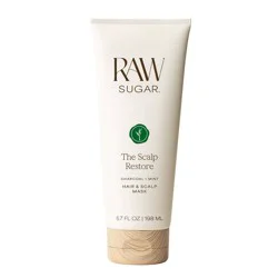 Raw Sugar The Scalp Restore Hair & Scalp Mask - Charcoal + Mint - 6.7 fl oz
