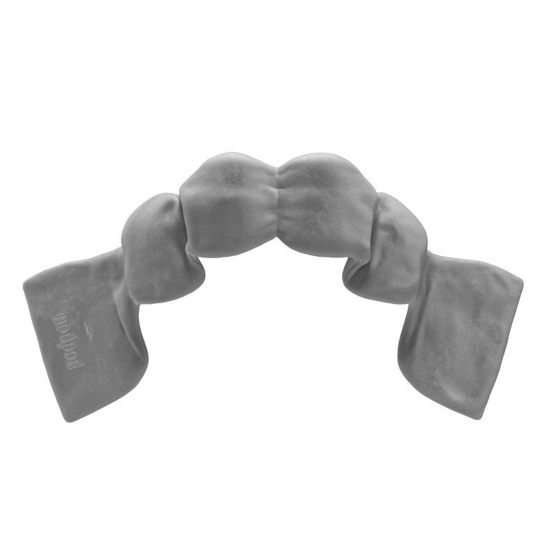 slide 2 of 6, nodpod Weighted Eye Mask Gray, 1 ct