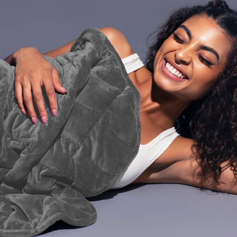 slide 5 of 5, nodpod Weighted Body Pod Gray, 1 ct