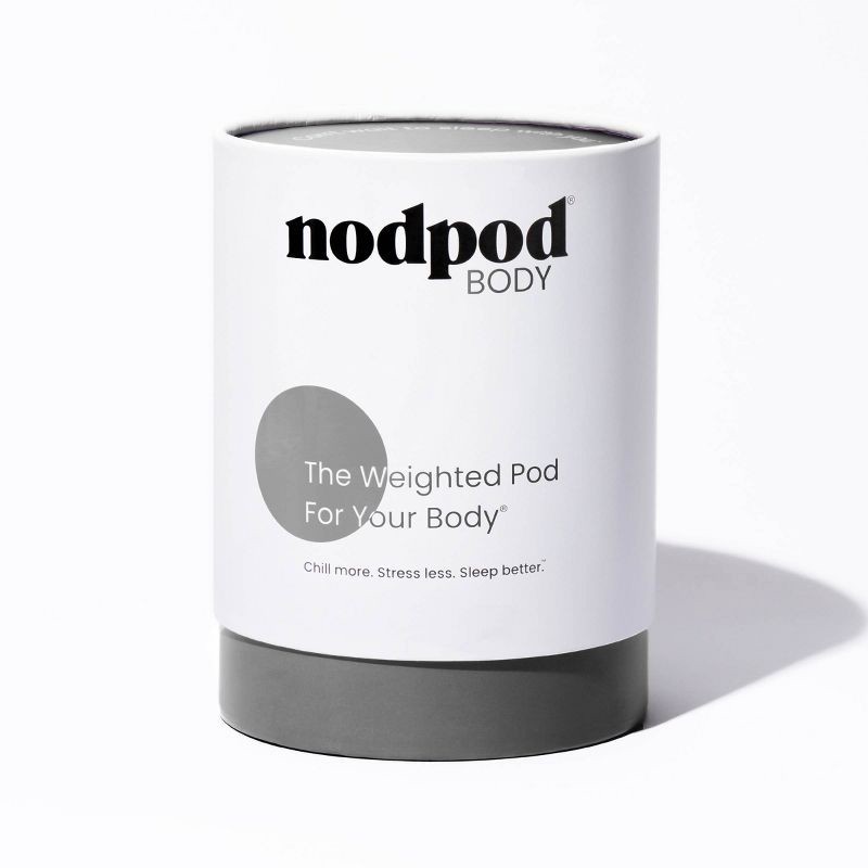 slide 1 of 5, nodpod Weighted Body Pod Gray, 1 ct
