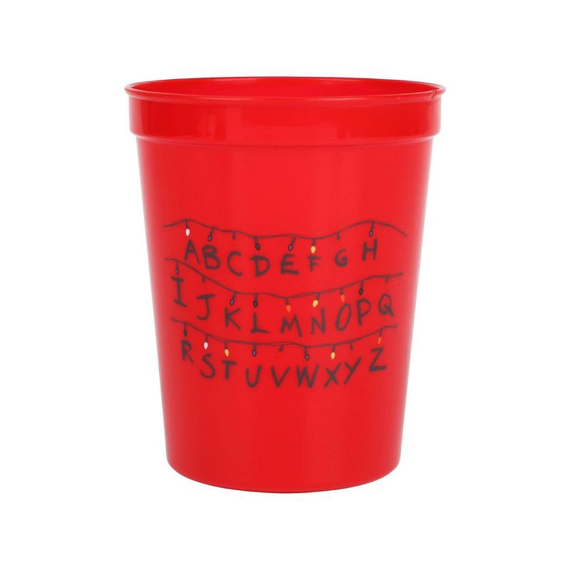 slide 2 of 6, Packed Party Stranger Things 15.5oz 4ct Plastic Stadium Cups, 4 ct; 15.5 oz