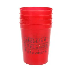 Packed Party Stranger Things 15.5oz 4ct Plastic Stadium Cups