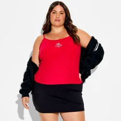 Women's Pointelle Graphic Camisole - Wild Fable™ Red Clothing XXL