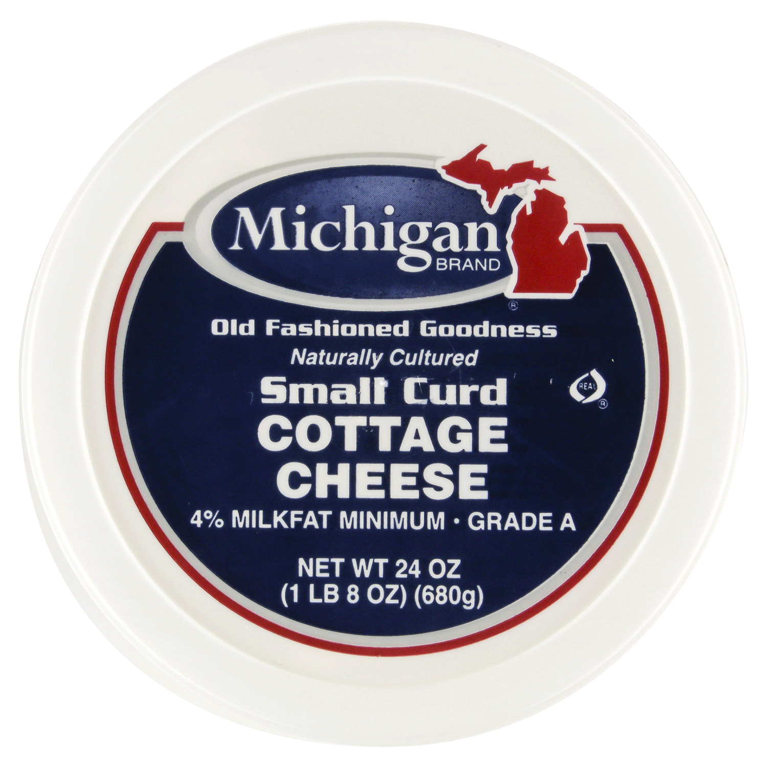 slide 4 of 4, Michigan Brand 4% Milkfat Small Curd Cottage Cheese, 24 oz