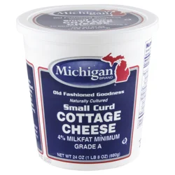 Michigan Brand 4% Milkfat Small Curd Cottage Cheese