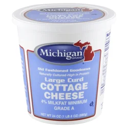 Michigan Brand 4% Milkfat Large Curd Cottage Cheese