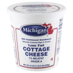 Michigan Brand 1% Milkfat Low Fat Cottage Cheese