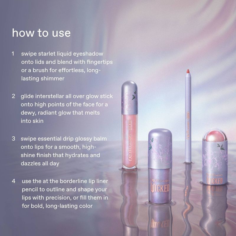 slide 6 of 7, r.e.m. beauty Wicked For Good Glinda Makeup Set - 7.2oz/4pc - Ulta Beauty, 4 ct; 7.2 oz