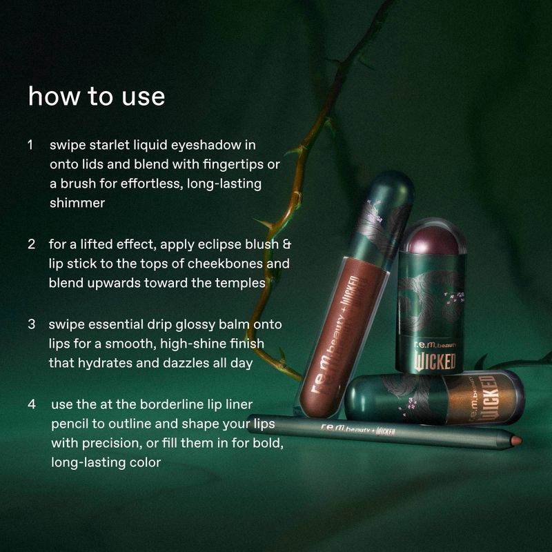 slide 6 of 7, r.e.m. beauty Wicked For Good Elphaba Makeup Set - 7.2oz/4pc - Ulta Beauty, 4 ct; 7.2 oz