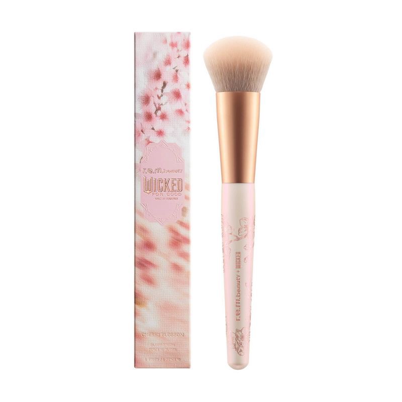 slide 1 of 5, r.e.m. beauty Wicked For Good Cherry Blossom Blush Brush - Ulta Beauty, 1 ct