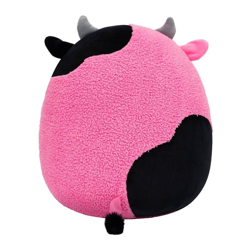 slide 9 of 11, Squishmallows 14" Pollyanna Knitted Black and Pink Cow Cozymallows Large Plush, 1 ct
