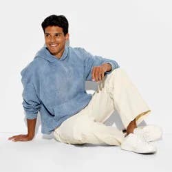 Men's Fleece Hooded Sweatshirt - Original Use™ Blue M