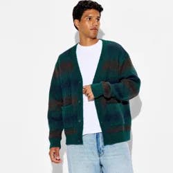 Men's Long Sleeve Cardigan Sweater - Original Use™ Dark Teal XL