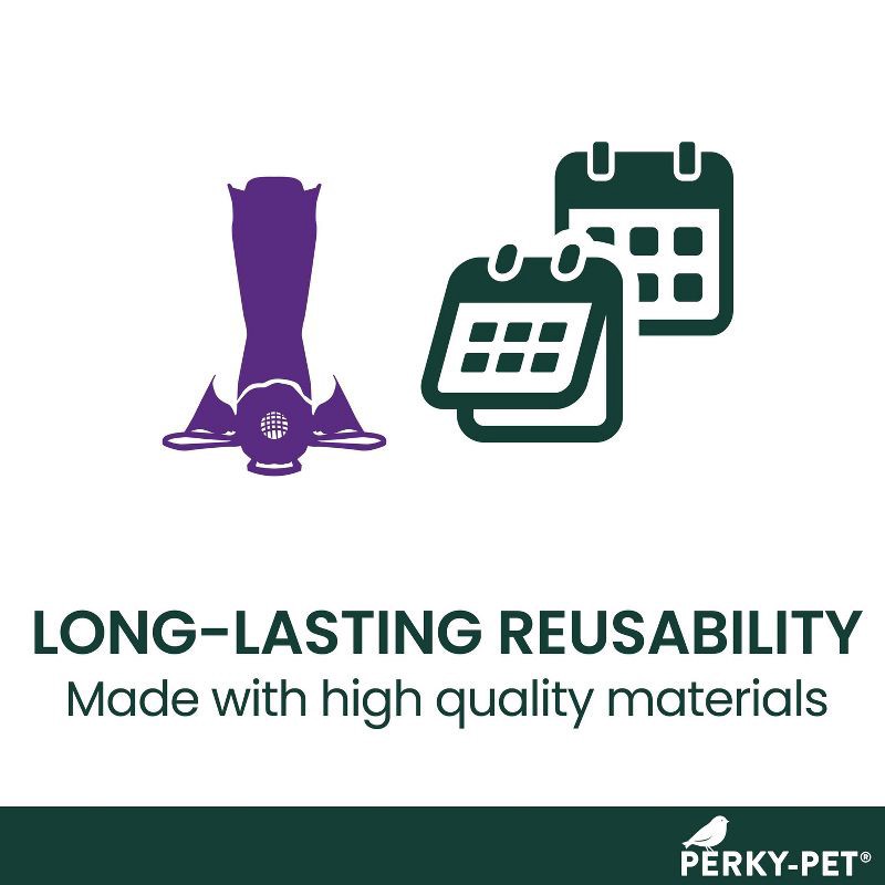 slide 10 of 12, Perky-Pet 8 oz Glass Pinch Waist Hummingbird Feeder - Red, 8 oz