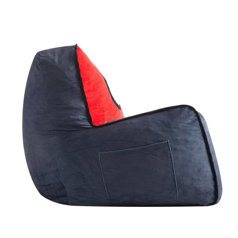 slide 5 of 6, Spider-Man Kids' Compressed Foam Plush Chair Gray, 1 ct