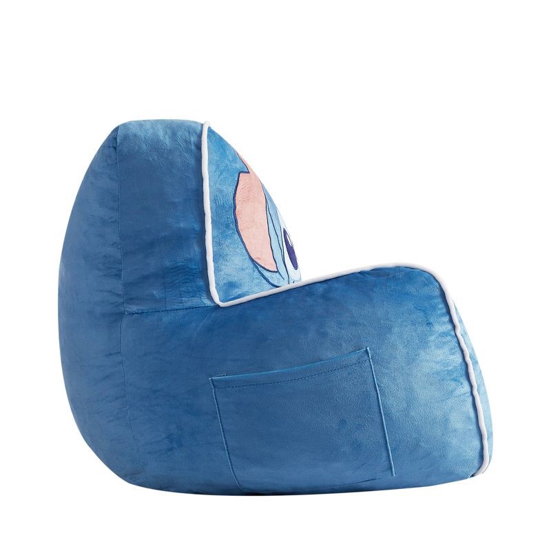 slide 5 of 6, Stitch Kids' Compressed Foam Plush Chair Blue, 1 ct