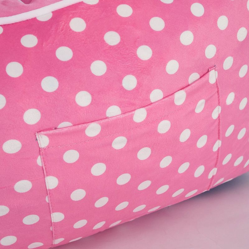 slide 4 of 6, Hello Kitty Kids' Compressed Foam Plush Chair Pink, 1 ct