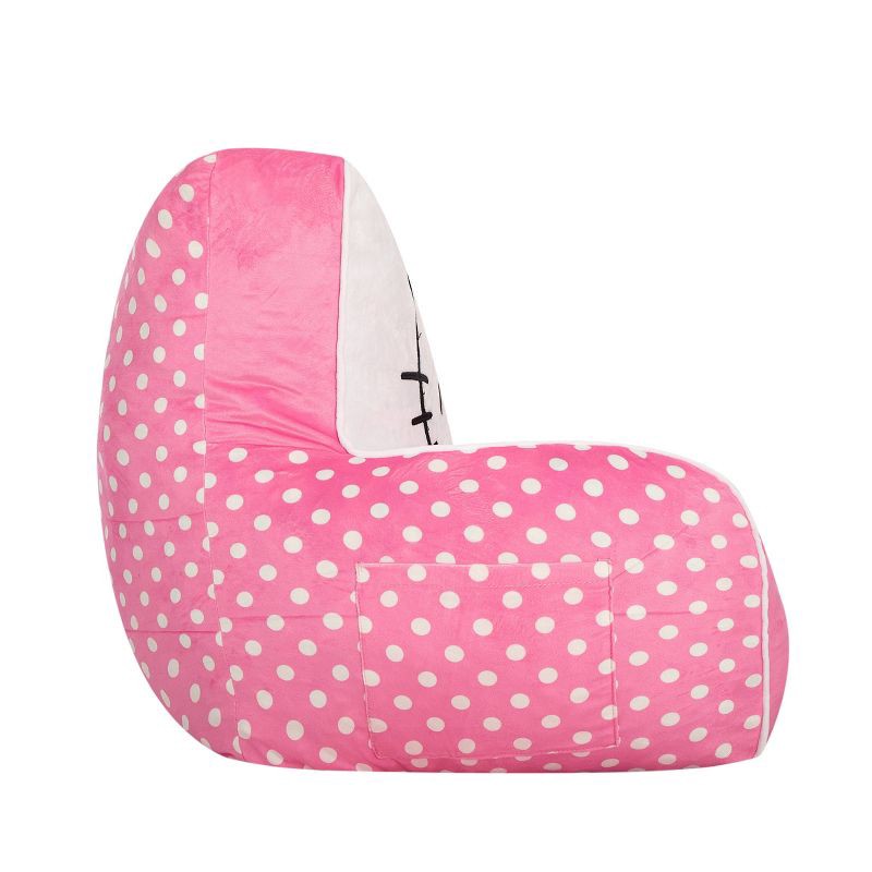 slide 5 of 6, Hello Kitty Kids' Compressed Foam Plush Chair Pink, 1 ct